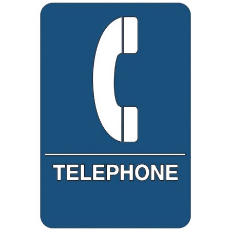 Bsc Preferred Telephone ADA Compliant Plastic Sign SN108